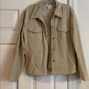 Tan corduroy jean jacket size M